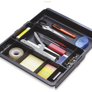 Bandeja Organizadora Exacompta DrawInsert para Cajones Negra Ajustable