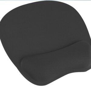 Alfombrilla para Ratón Q-Connect con Reposamuñecas Ergonómica de Gel Negra