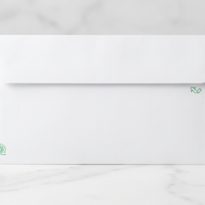 Sobre Liderpapel Blanco 115x225 mm con Tira de Silicona Papel Reciclado – Caja 500 Unidades