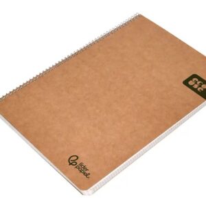 Cuaderno Espiral Liderpapel A4 Ecouse Tapa Kraft 80 Hojas Papel Reciclado 80 g Cuadro 4 mm
