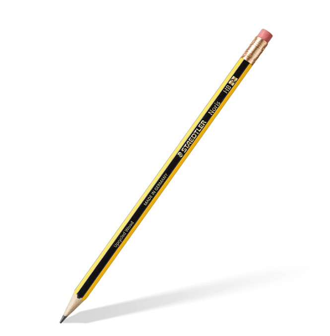 Lápices Grafito Staedtler Noris Nº2 HB Madera FSC Goma Sin Látex – Caja 12 Unidades | Para EmpresasLápices de Grafito Staedtler Noris Nº2 HB con Goma – Caja 12 Unidades