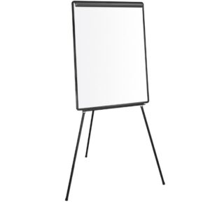 Pizarra Blanca Q-Connect con Trípode 100x70 cm Superficie Laminada Altura Regulable – Para Empresas